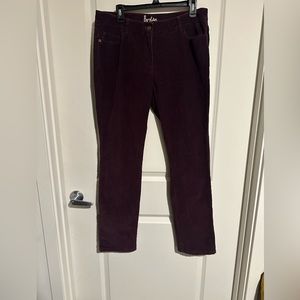 Borden purple corduroy pants